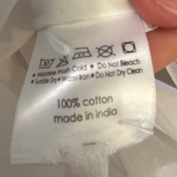 Bella iI Fiore Women Cotton Wrap Robe S/m White #1 NWT - Picture 4 of 6